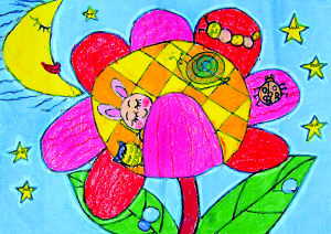 六一儿童节儿童画-快乐的想象