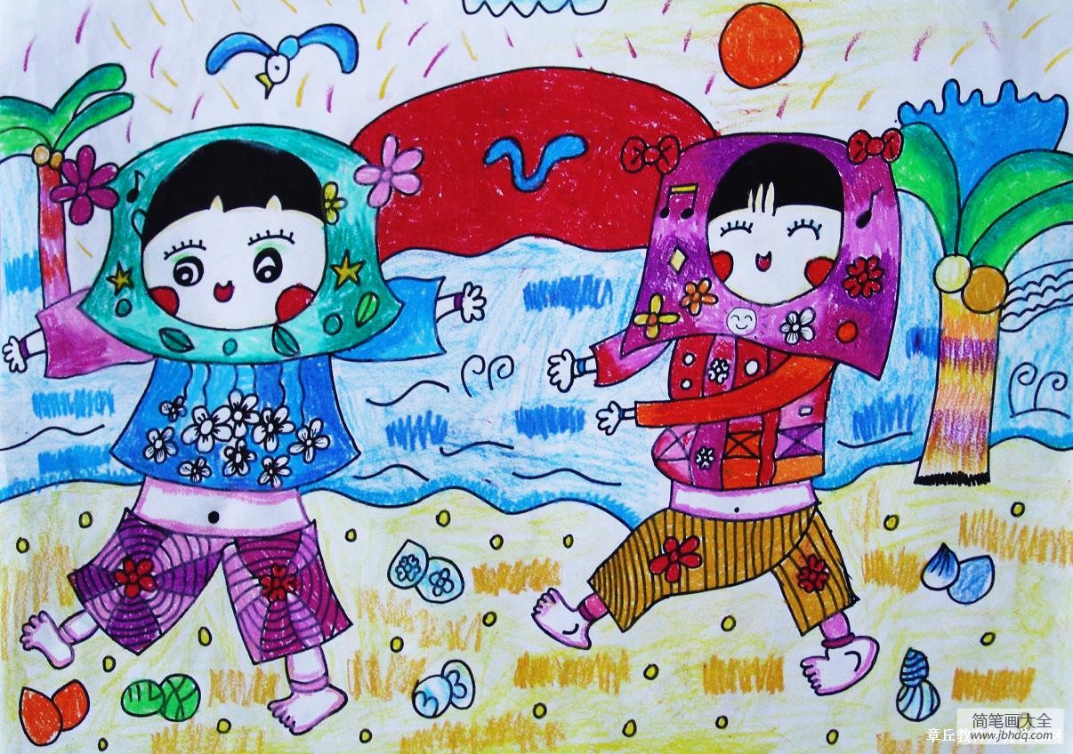 我们的节日儿童画-跳起舞来唱起歌