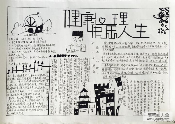 “坚韧不拔、自强不息”心理健康知识手抄报