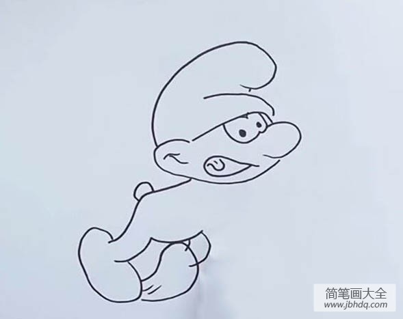 教大家画蓝精灵