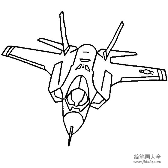 战斗机简笔画大全 闪电II