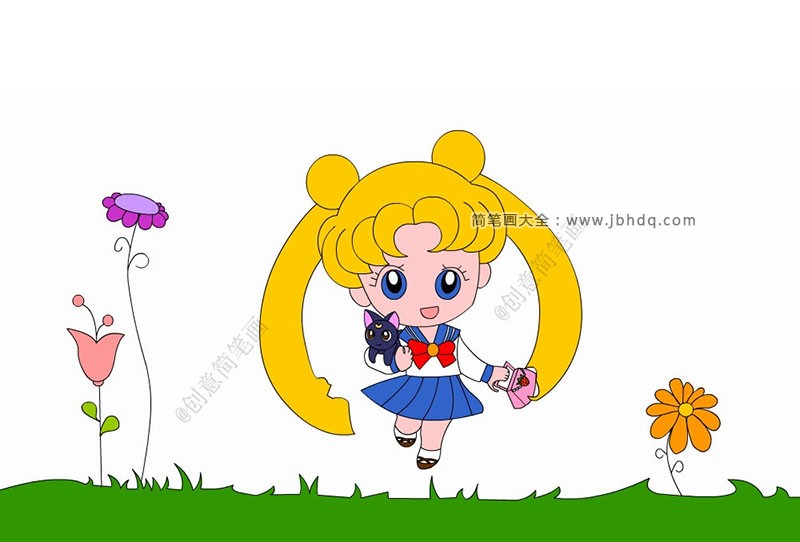 美少女战士月野兔简笔画2
