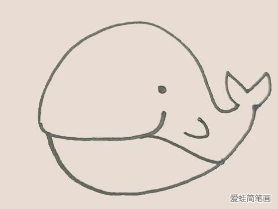 鲸鱼简笔画