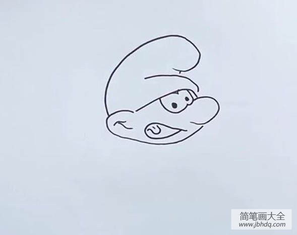 教大家画蓝精灵