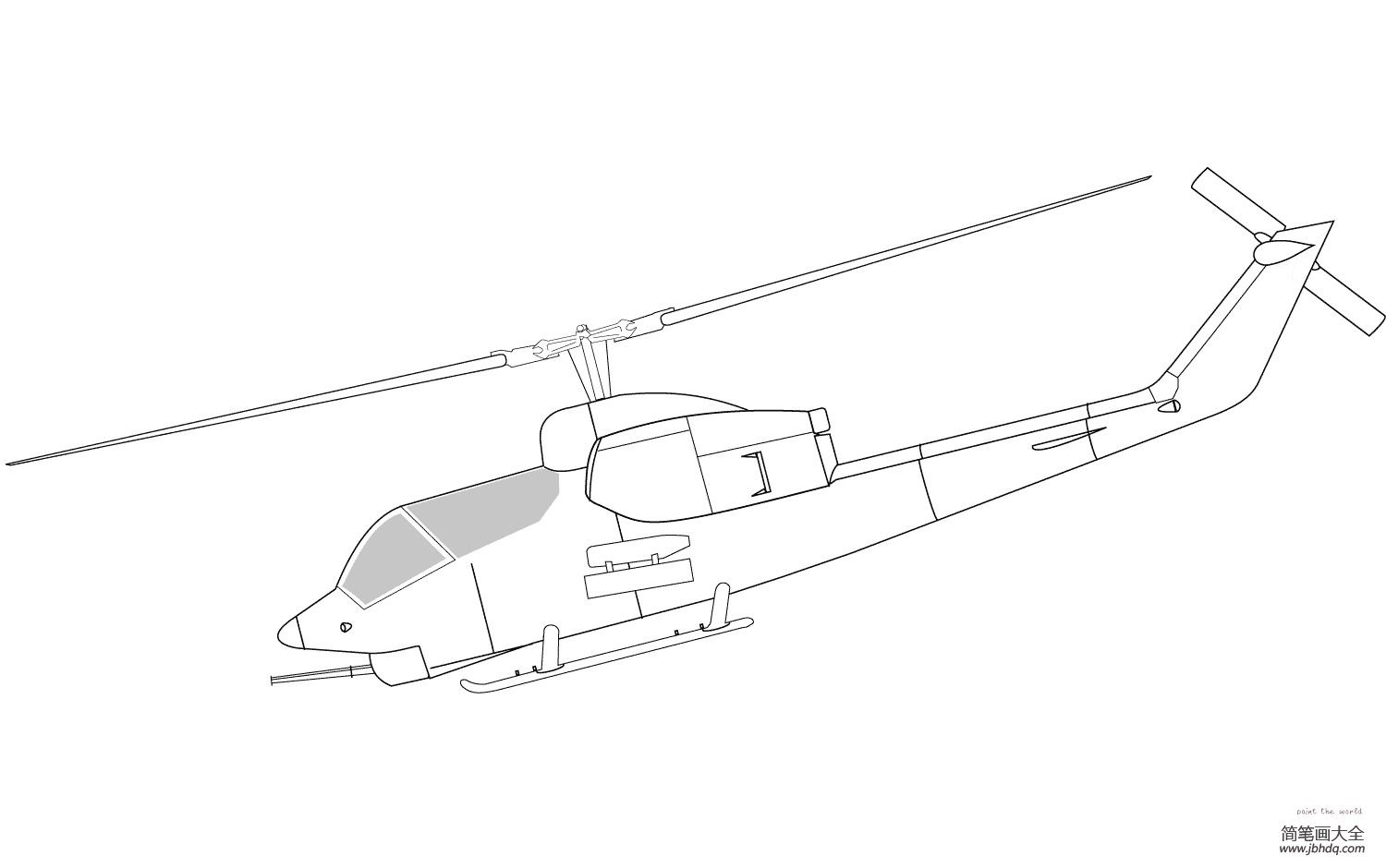 AH-1眼镜蛇攻击直升机