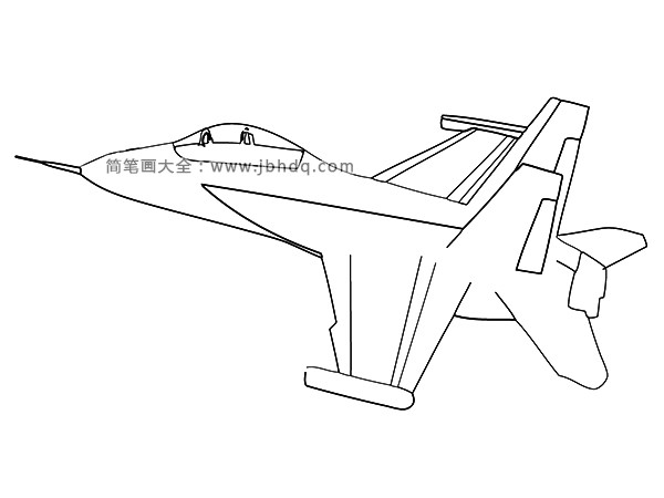 F18战斗飞机简笔画图片