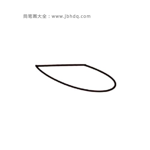 1.先画飞机的翅膀。