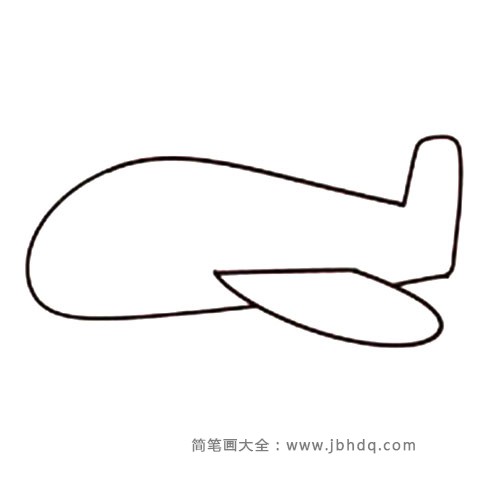 3.接着画机尾。