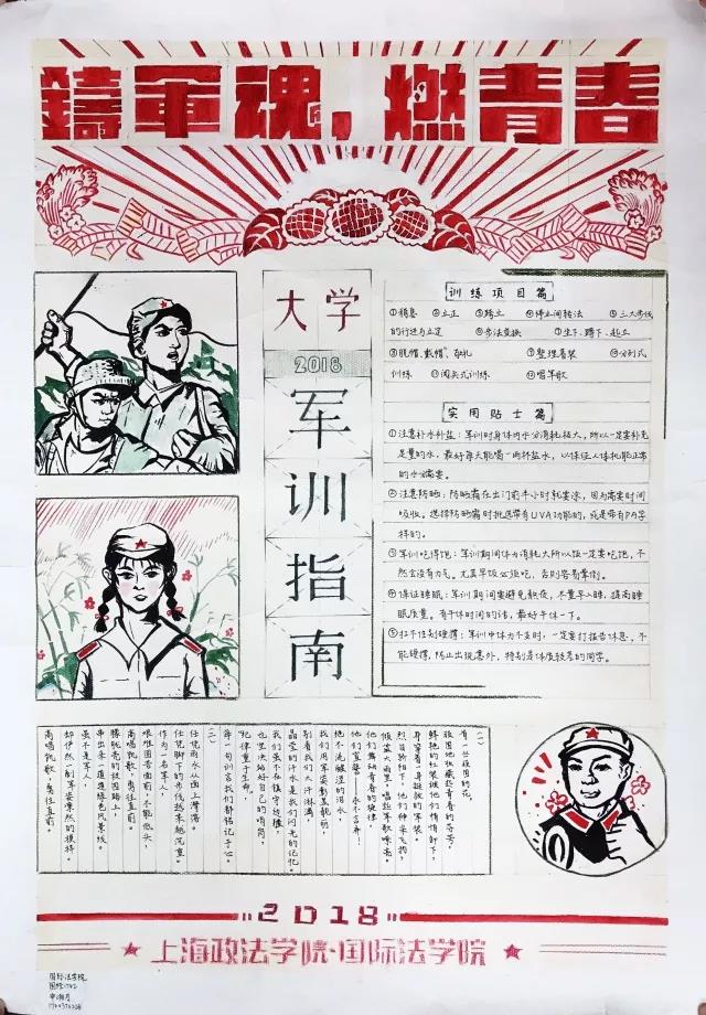 “记录青春 筑梦军旅”主题手抄报-图10