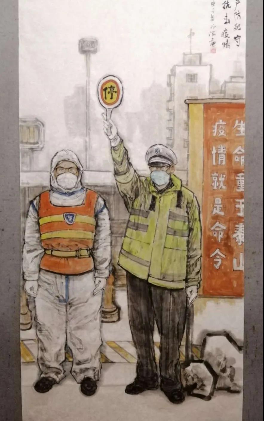 最美逆行者画画图片-图3
