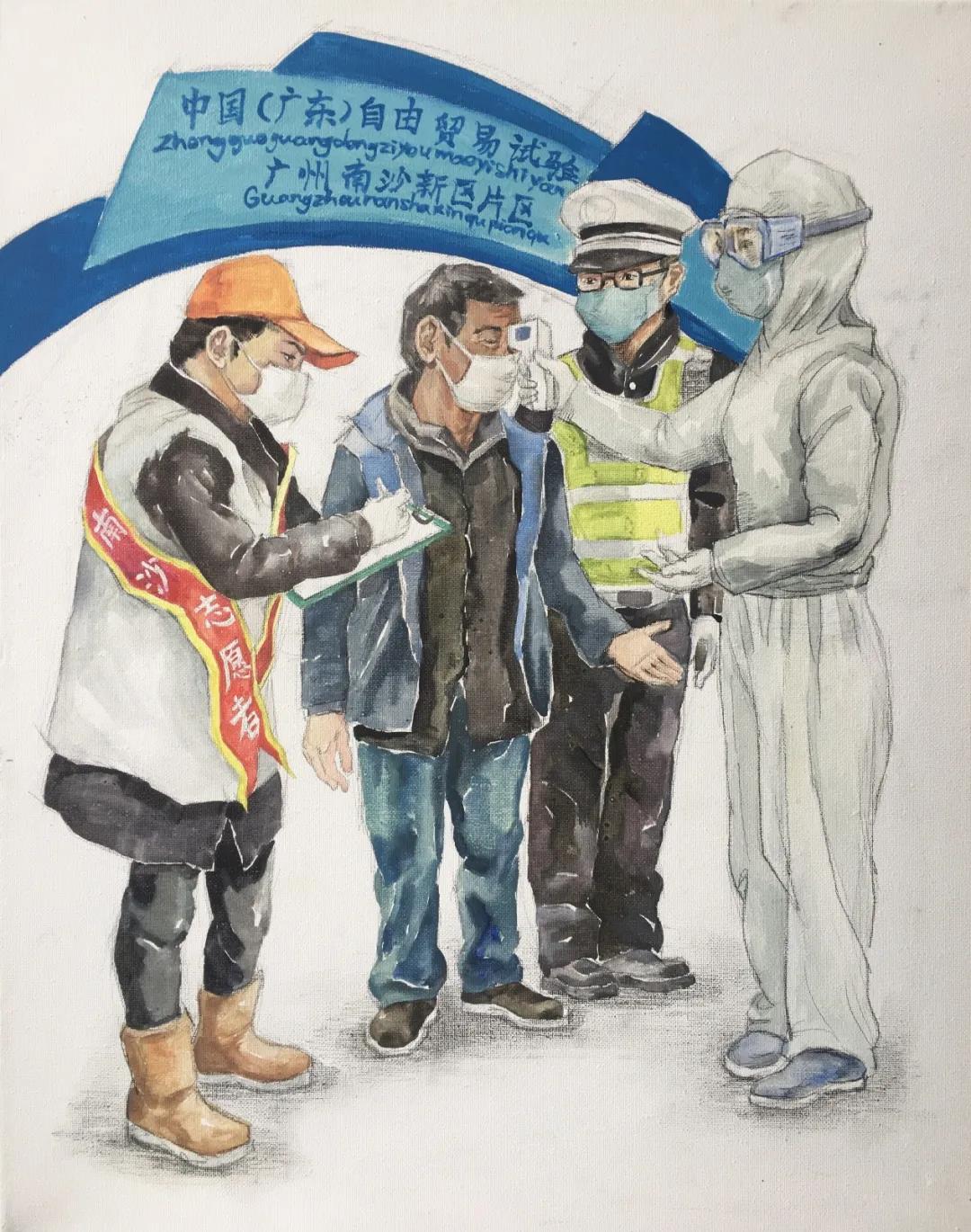最美逆行者画画图片-图1