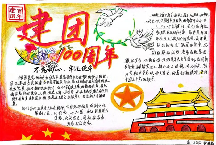 10张以建团百年为主题的手抄报（附手抄报内容）-图5