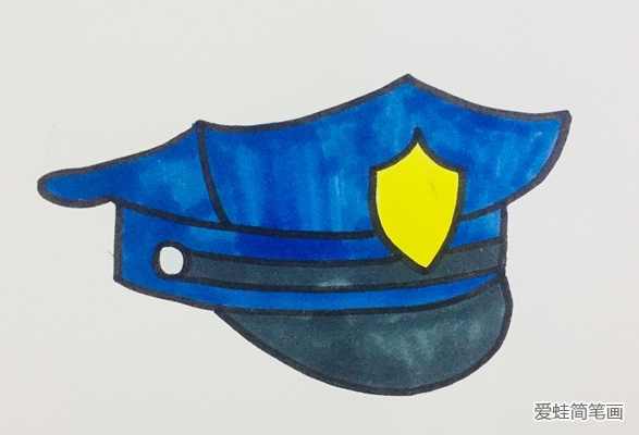 警察帽子简笔画