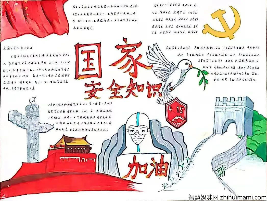 415国家安全日手抄报作品—国家安全人人有责-图6