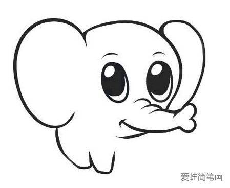 可爱的小象简笔画
