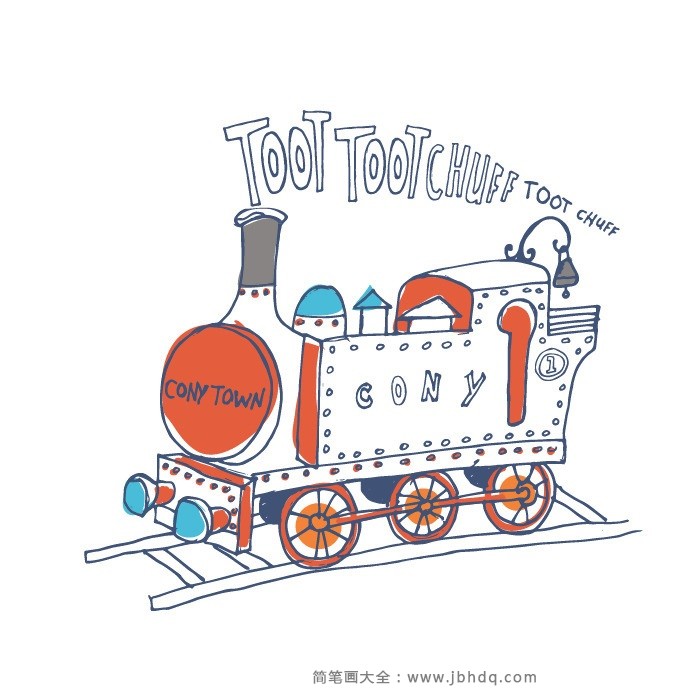 可爱的卡通火车