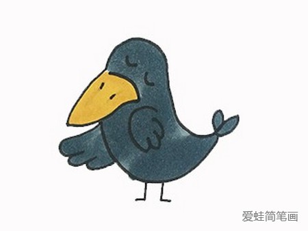 乌鸦简笔画