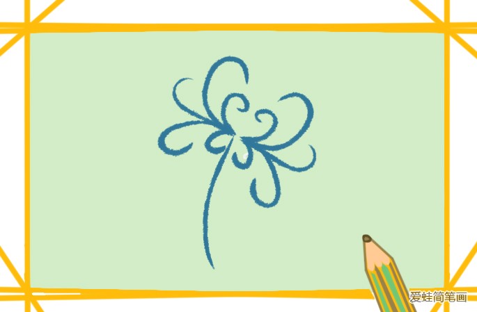 菊花简笔画