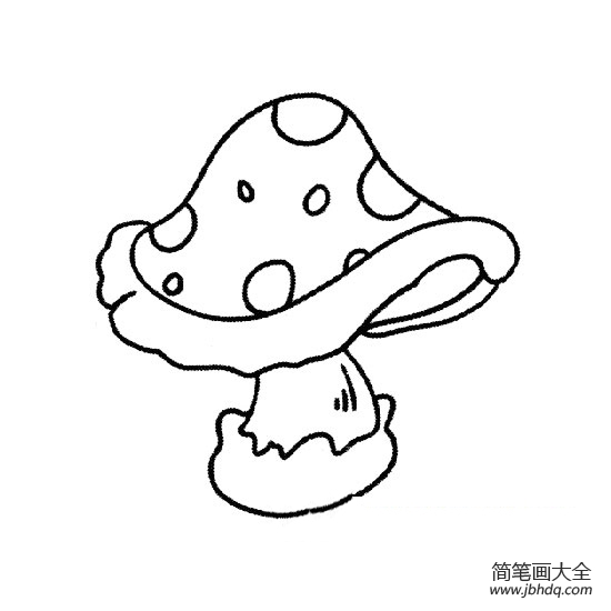 蘑菇简笔画