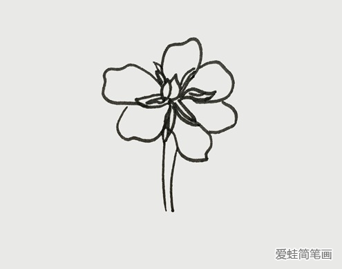 栀子花简笔画