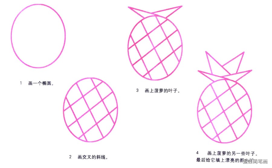 菠萝简笔画