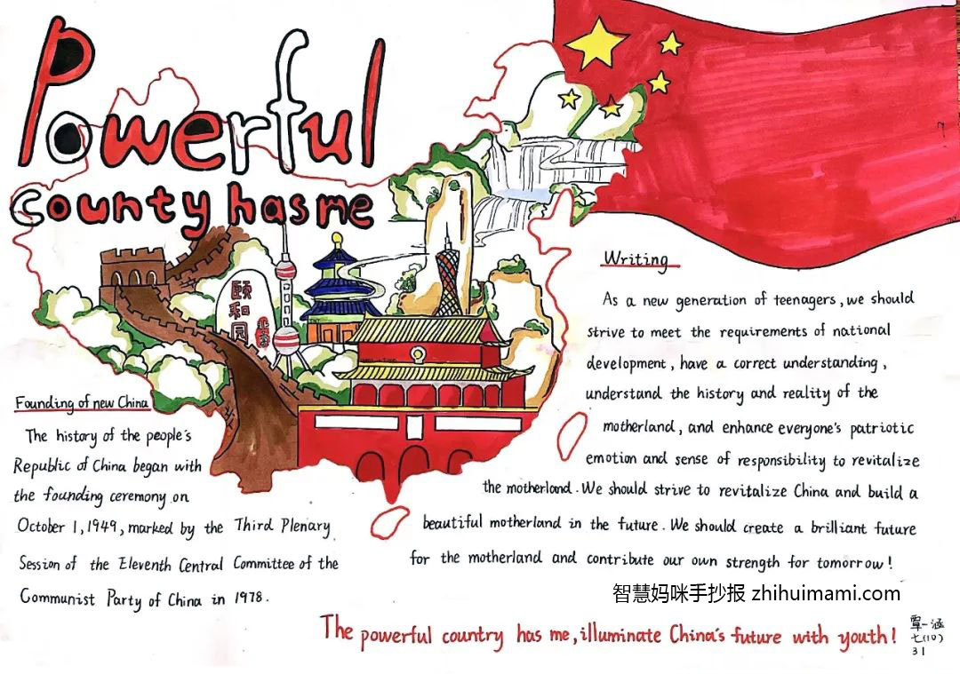 10张关于强国有我的英语手抄报(一等奖)-图4 10张关于强国有我的英语手抄报(一等奖)-图4