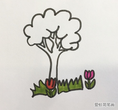 花草树木简笔画