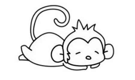 猴子简笔画