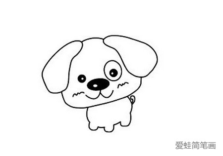 可爱的小狗简笔画