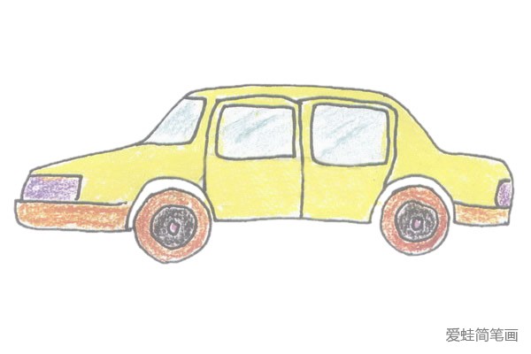 小轿车简笔画