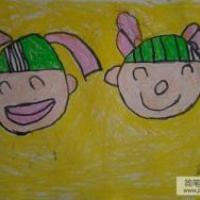 关于中秋节儿童画-欢乐中秋节