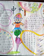 三年级小学生中秋节手抄报图片