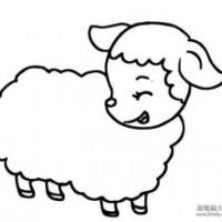 小羊羔简笔画