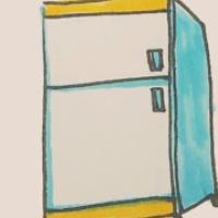 冰箱的画法,冰箱儿童画