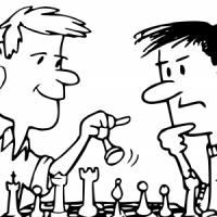 两个朋友在下棋