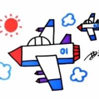 战斗机简笔画图片大全,战斗机怎么画