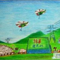 五年级儿童科学幻想画：绵羊速长机