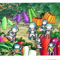 小学生科幻画：《蔬菜园里的医生》