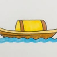 木船怎么画简笔画漂亮又简单-木船简笔画