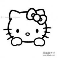 hello kitty简笔画图片