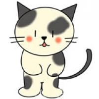 卡通猫咪简笔画步骤图解教程_站起来的猫咪怎么画