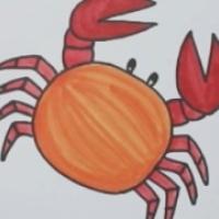螃蟹怎么画,螃蟹的简单画法