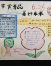 禁食毒品,美好未来——禁毒日的由来手抄报