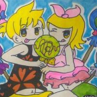 甜蜜的友谊小学生六一画画作品分享