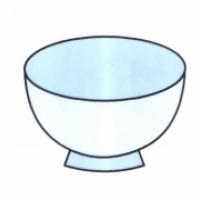 简单的饭碗儿童画