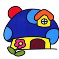 漂亮的蘑菇小屋简笔画图片 蘑菇小屋怎么画