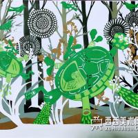 二等奖小学生获奖科幻画《拓荒号》解析