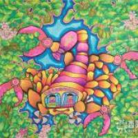 小学生获奖科幻画《水葫芦清理石油加工机》赏析