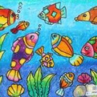 漂亮的海底世界儿童画作品欣赏