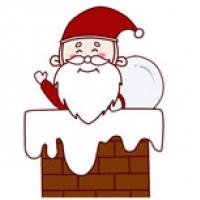圣诞老人送礼物圣诞节简笔画画法图片